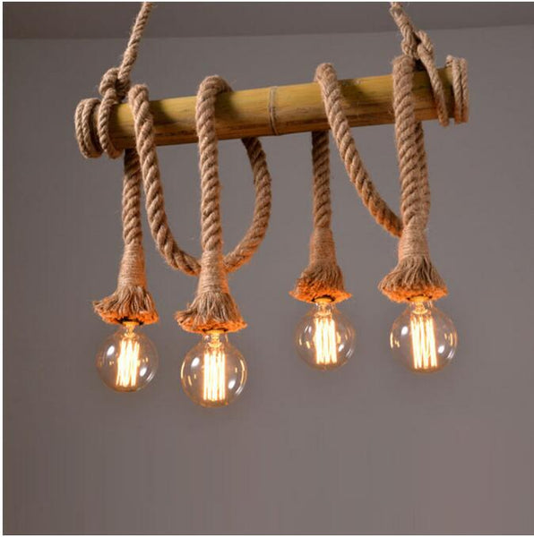 Afterglow Hemp Rope Ceiling Light