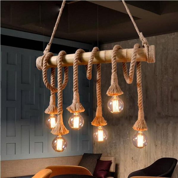 Afterglow Hemp Rope Ceiling Light