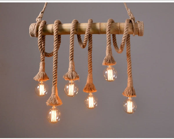 Afterglow Hemp Rope Ceiling Light