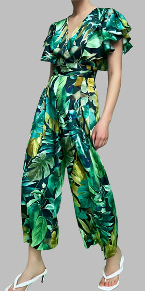 Livin' In Style Jungle Print Jumpsuit